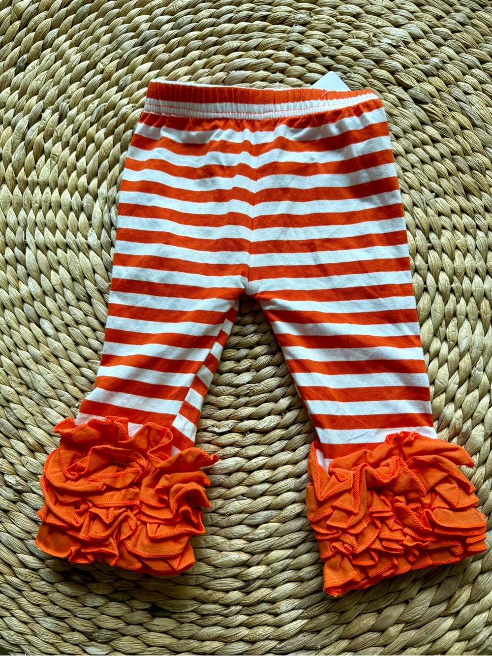 Boutique NWT Striped Ruffle Leggings Sz 12-18 Months